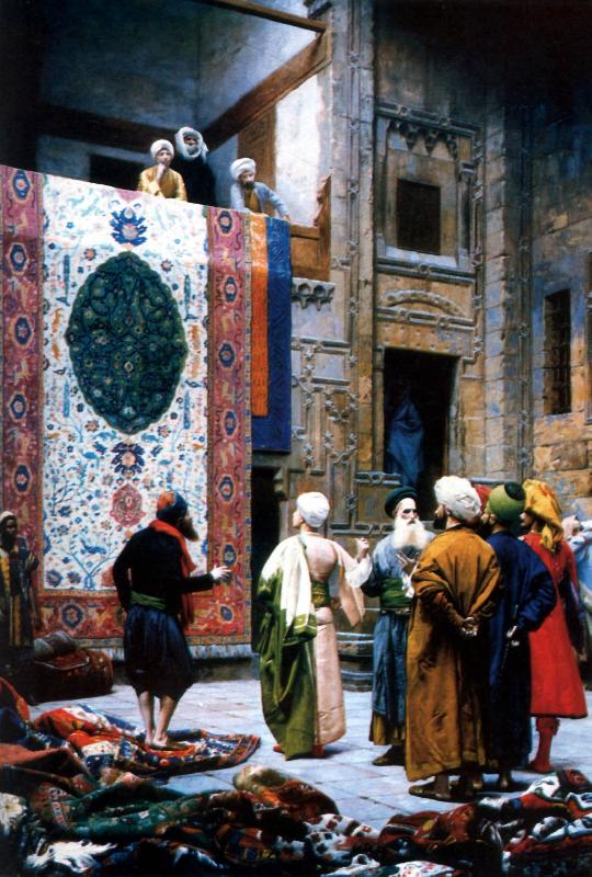 Jean Leon Gerome The Carpet Merchant oil painting picture
